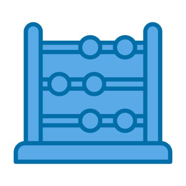 abacus web simgesi vektör illüstrasyonu