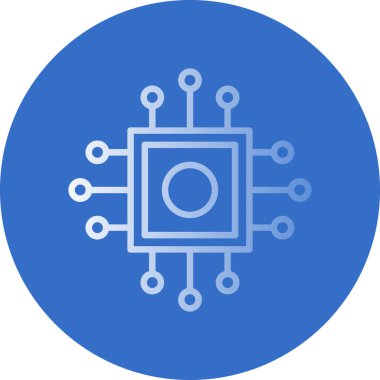 İşlemci, işlemci vektör simgesi