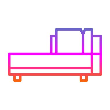 Kanepe. Web simgesi basit illüstrasyon