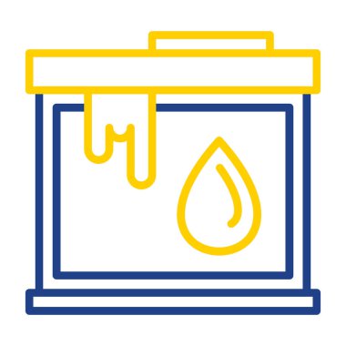 Petrol varili ikonu. Ağ için yağ varili vektör simgelerinin özet çizimi