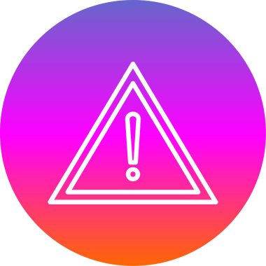 warning sign. web icon simple illustration