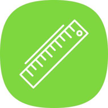 ruler icon, vector illustration simple design