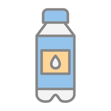 şişe vektörü düz renk simgesi