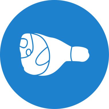 jambon simgesi vektörü, yiyecek işareti