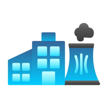 Fabrika ikonu. vektör illüstrasyonu