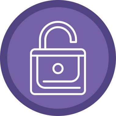 Kilitlenmemiş işaret vektörü çizimi.