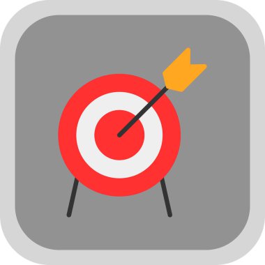 Basit düz hedef vektör çizimi