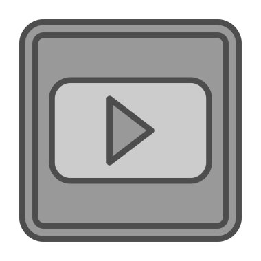 Düğme simgesi, basit tarzı oyun