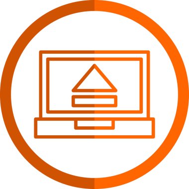 Bilgisayar. Web simgesi basit illüstrasyon