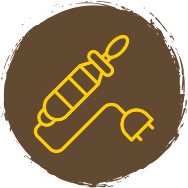 Modern tornavida simgesinin basit vektör çizimi