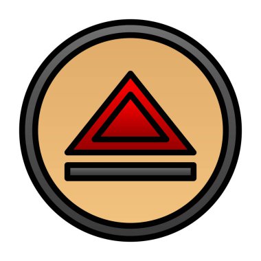 Moda biçimi arka grubunda üçgen simgesi