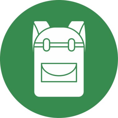 sırt çantası web simge vektör çizim