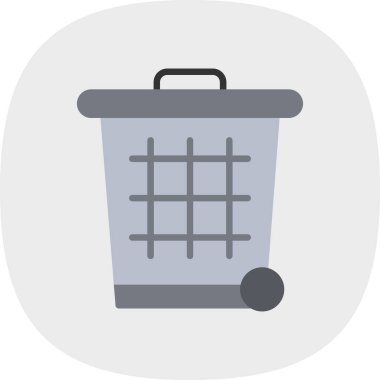 Çöp kutusu vektör illüstrasyonuName 