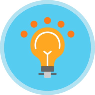 ampul simgesi, vektör illüstrasyonu 