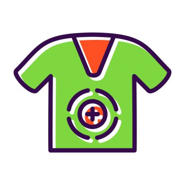 tshirt simgesi vektör illüstrasyonu