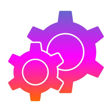 Gears'ı satırı vektör simgesi 