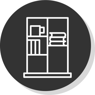 Kitap Davası ikon vektör illüstrasyonu