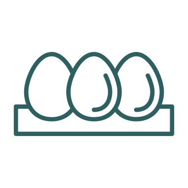 Tavuk yumurtası. Web simgesi basit illüstrasyon