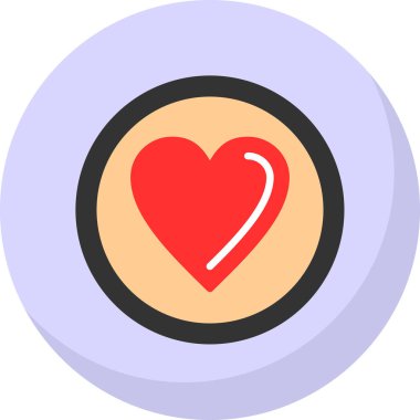 kalp ağı simgesi, vektör illüstrasyonu 