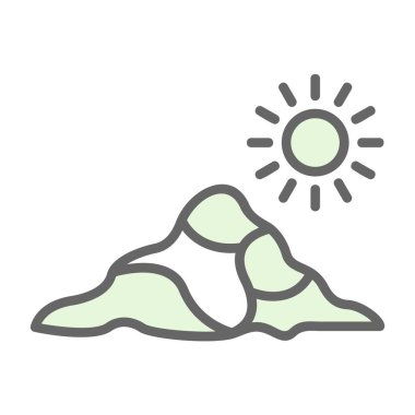 güneş ve bulut hava vektörü tasarımı.