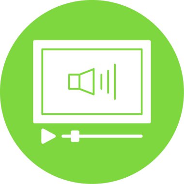 Ses Web simgesi, vektör çizim. 