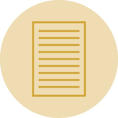 belge simgesi, vektör illüstrasyonu basit tasarım