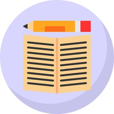 Kitap. Web simgesi basit illüstrasyon