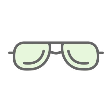 Güneş gözlüklerinin vektör illüstrasyonu modern grafik simgesi                       