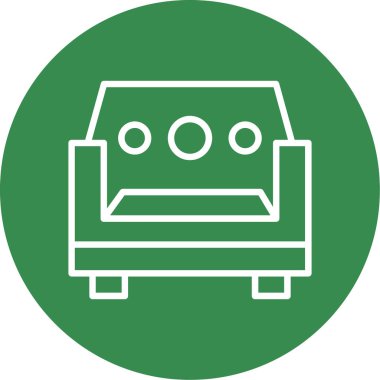 Kanepe. Web simgesi basit tasarım