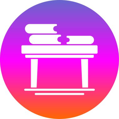 Kitap Tablosu simgesi, vektör illüstrasyonu 