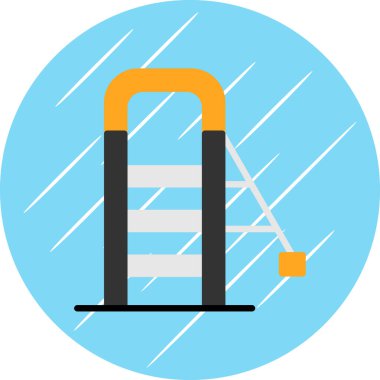 merdiven simgesi, vektör illüstrasyonu basit tasarım