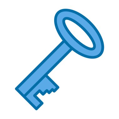 Anahtar. Web simgesi basit illüstrasyon