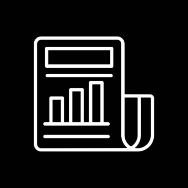 gazete simgesi, vektör illüstrasyonu basit tasarım