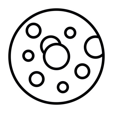 pizza vektörü ince çizgi simgesi