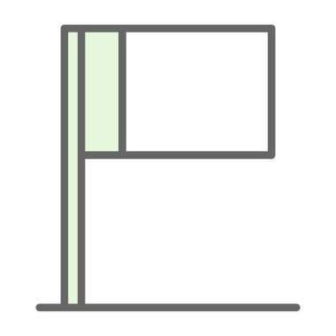 Bayrak simgesinin vektör illüstrasyonu 