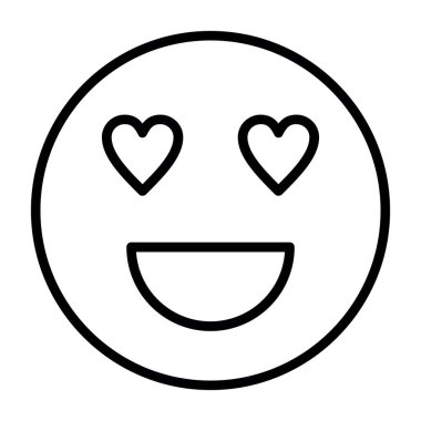 Özet biçiminde mutlu gülen yüz simgesi simgesi