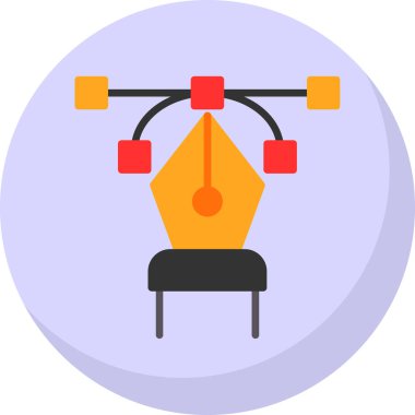 Sandalye. Web simgesi basit illüstrasyon