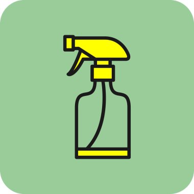 sprey şişe kutsal kişilerin resmi, vektör çizim