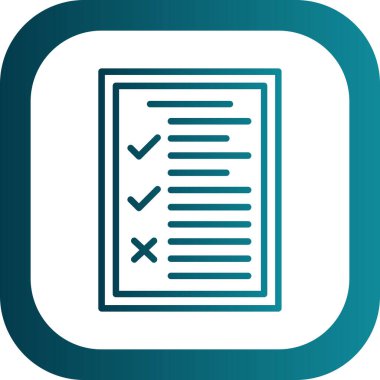 Tıbbi geçmiş web simgesi, vektör illüstrasyonu