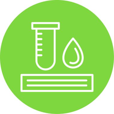 Benzersiz kimya vektörü simgesi