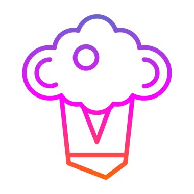 Bulut. Web simgesi basit illüstrasyon