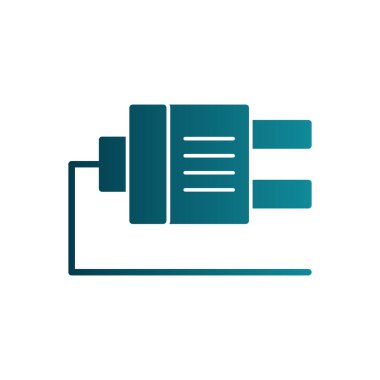 Plug web simgesi, simge illüstrasyonu