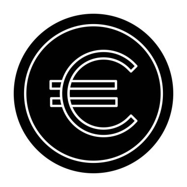 Euro simgesi vektör çizim