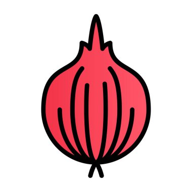 Soğan. Web simgesi basit tasarım