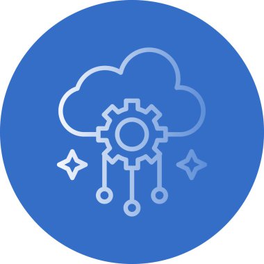 Bulut. Web simgesi basit tasarım