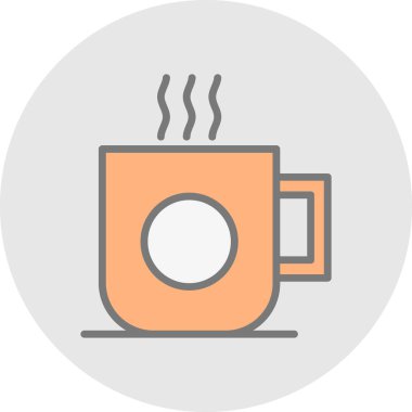 Kupa web simgesi, vektör illüstrasyonu 