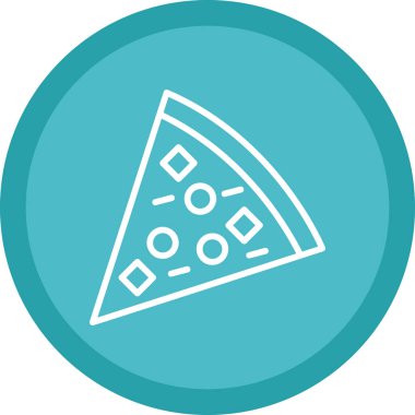 Pizza yaratıcı ikon vektör illüstrasyonu                