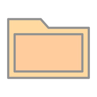 Dosya. Web simgesi basit illüstrasyon 