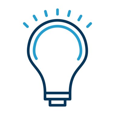 Ampul simgesi web basit illüstrasyon