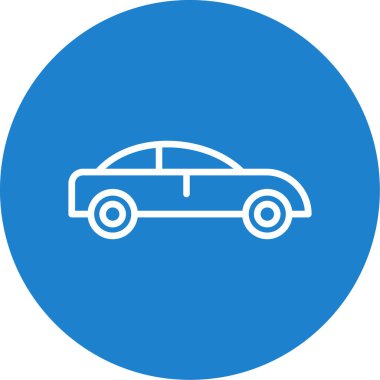 araba simgesi, vektör illüstrasyonu 